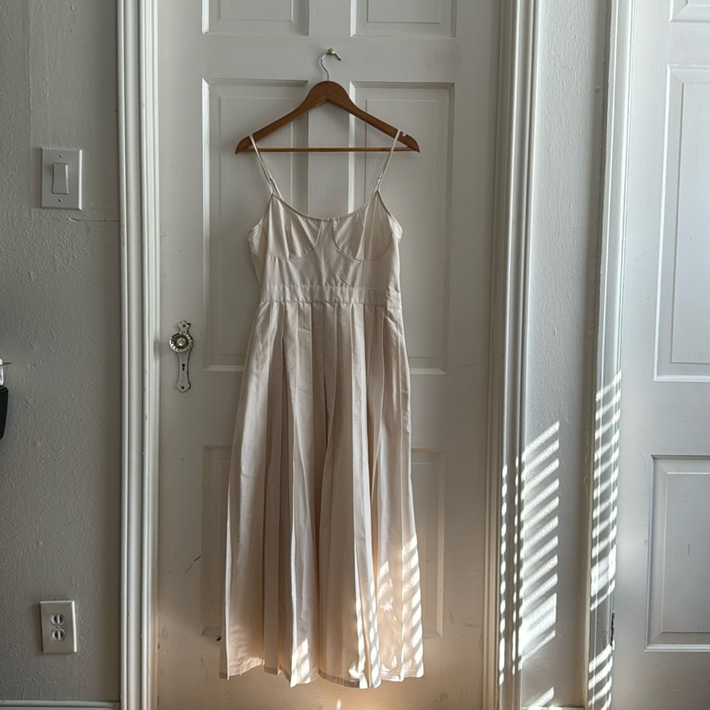 Future Collective for Target Cream Midi Dress -8